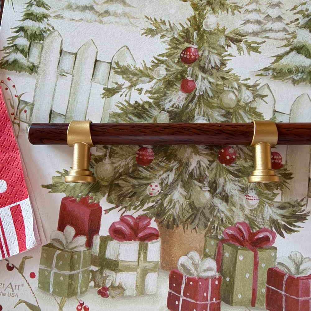 Brown & Gold 6” Kitchen‎ Cabinet Cupboard Handles NEW 20 count